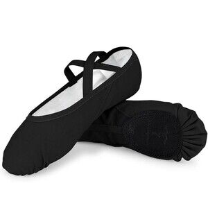NEW-Ballet Shoes for Girls| Sz 7.5|Black| TXJ Sports